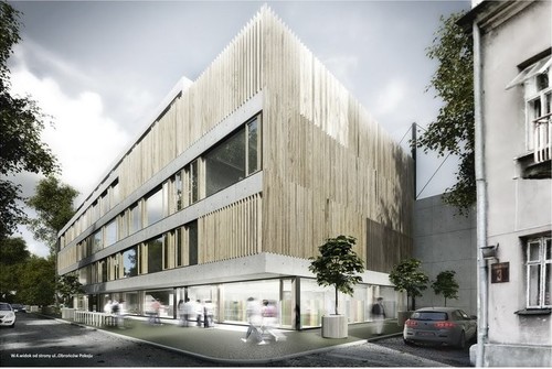 Projekt ten zajął II miejsce w konkursie na opracowanie koncepcji architektonicznej dla zadania pn. Budowa siedziby Zespołu Szkół Ogólnokształcących im. T. Zana w Pruszkowie. Autorem projektu jest pracownia MXL4 architekci.