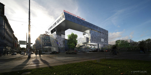 BahnhofCity Wien-West w Wiedniu - wolkenspange ©ÖBB/beyer.co.at