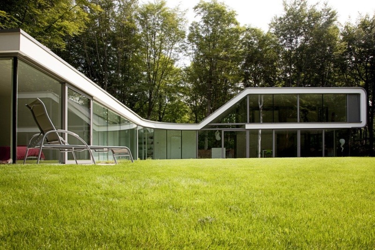 Willa w Loppem w Belgii,  autor projektu architekt  Mark van Acker, fot.:  Reynaers