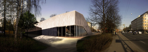 Muzeum Science Fiction w Tempere w Finlandii. Projekt został nagrodzony w w 8. cyklu konkursu 20+10+X WA Awards. Autorem projektu jest studentka Karolina Włodarczyk.