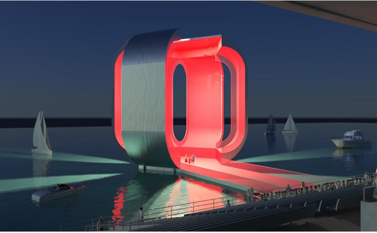 4. miejsce w konkursie na projekt pływającej sceny w Miami (USA). Autor projektu: biuro architektoniczne SCOLIOSIS z Wrocławia