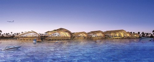 Międzynarodowe lotnisko Hanimaadaoo - laureat nagrody Projekt Roku 2011 WAF. Autor projektu:Integrated Design Associates Limited z Hong Kongu