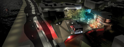 Praca otrzymała II nagrodę w Konkursie na Opracowanie architektoniczno-urbanistycznej koncepcji rozbudowy Teatru Polskiego w Szczecinie. Autor: Czuba-Latoszek Sp. z o. o.