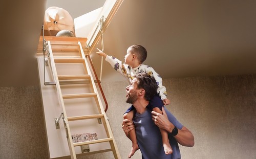 Schody strychowe drewniane GREENSTEP LWT Super Thermo 