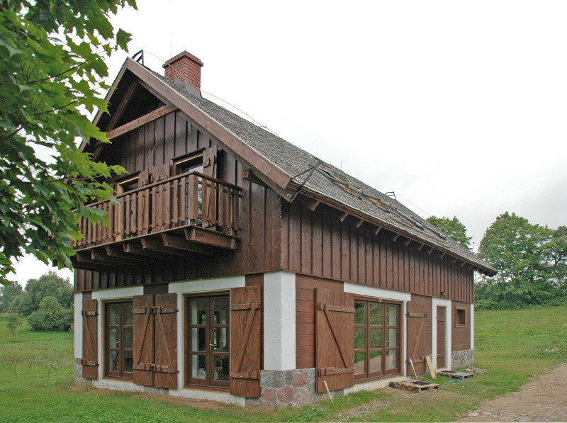 Dom drewniany - widok
