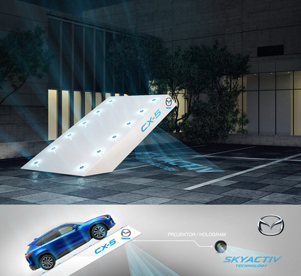Jeden z projektów parkingu nadesłany na konkurs Mazda Design.