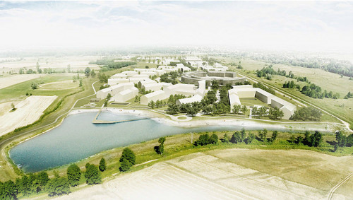 Uzdrowisko Uniejów - zwycięzcą konkursu został zespół projektantów w składzie mgr inż. arch. Mateusz Mazurowski, mgr inż. arch. Bartłomiej Skowronek i mgr inż. arch. Mateusz Graczyk.