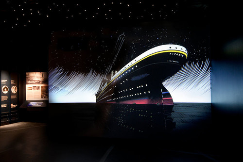 Galerie ekspozycyjne w Muzeum Titanica w Belfaście