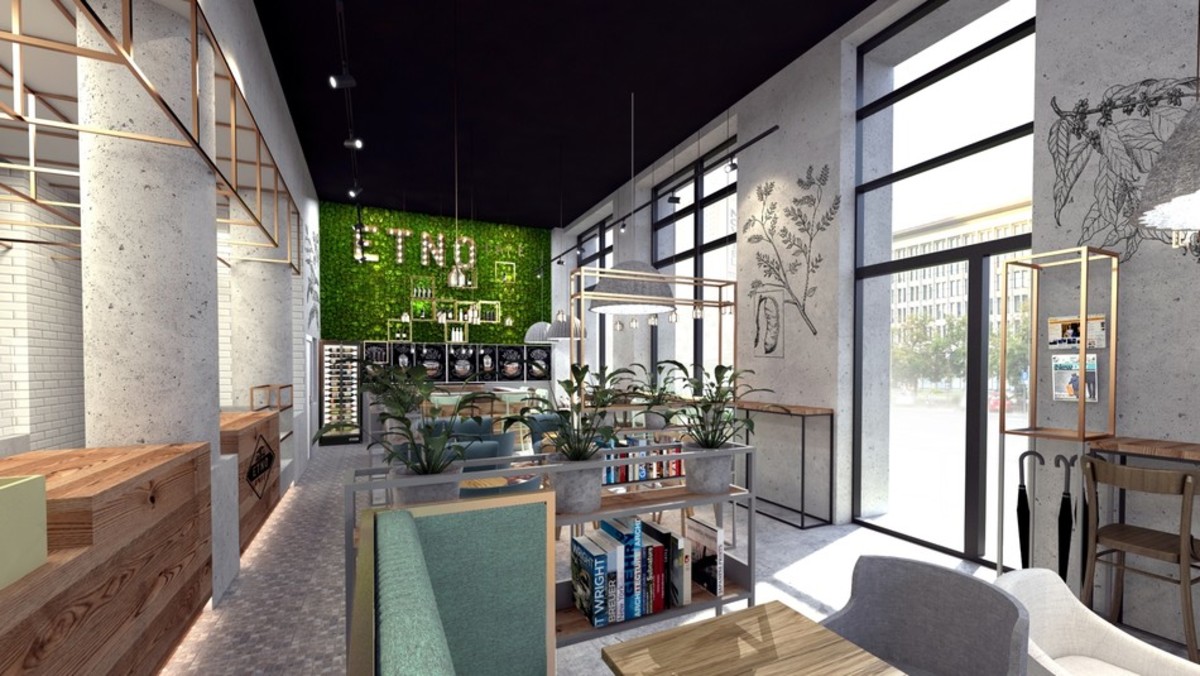 Etno Cafe, projekt: Forbis Group
